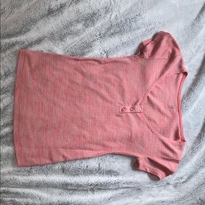 Pink basic tee